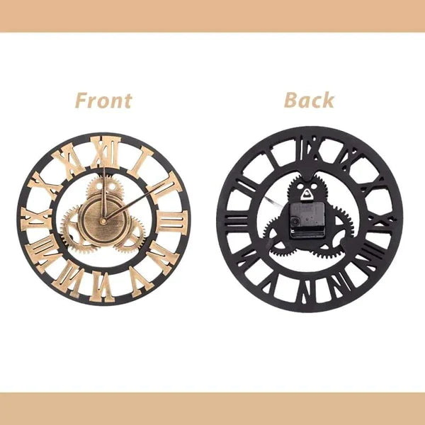 Creative Retro Gear Vintage Wall Clock