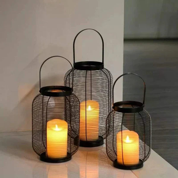 Home Decor candle Holder cage with butterfly shape