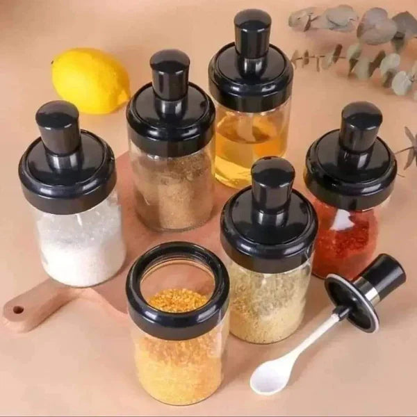 250ml Spice Canisters with Scooping Spoons