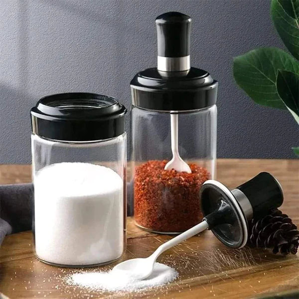 250ml Spice Canisters with Scooping Spoons