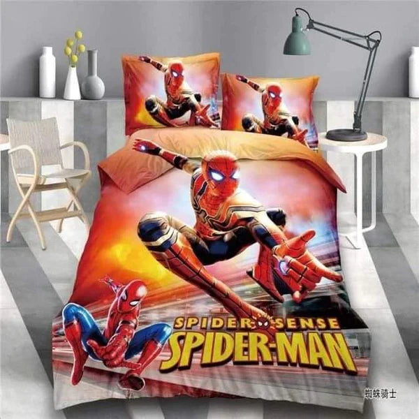 Binded Cartoon Themed Cotton Duvet Set