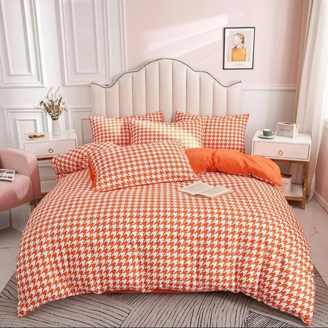 Checked Textured Duvet Cover Set