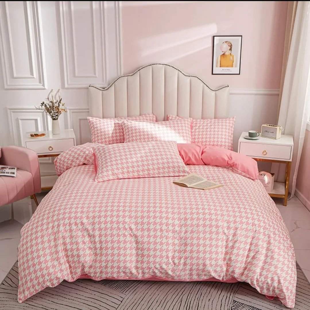 Checked Textured Duvet Cover Set