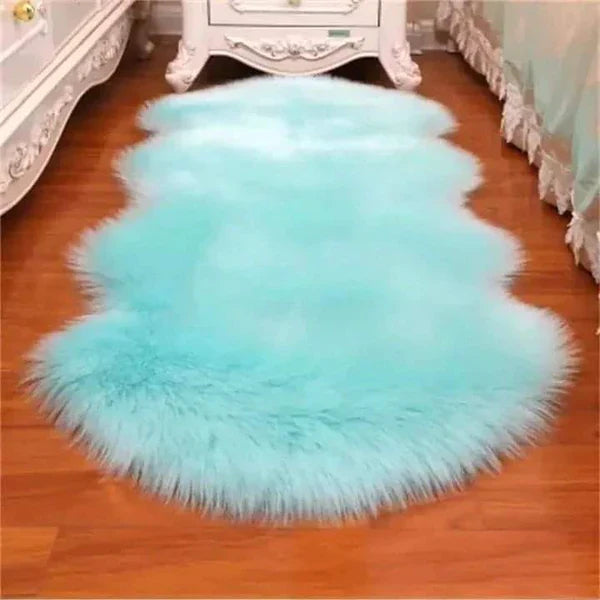 Dashboard/bedside faux fur rug