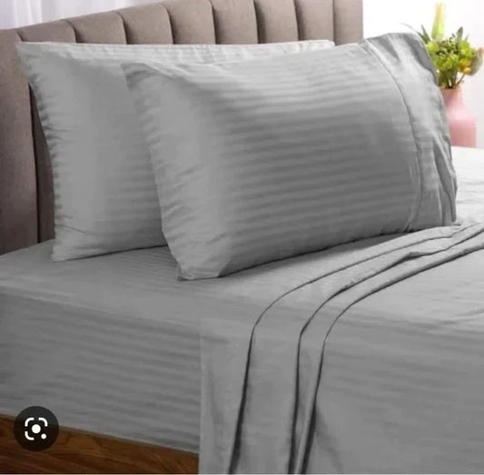 6*7 Pinstripe Cotton Bedsheets