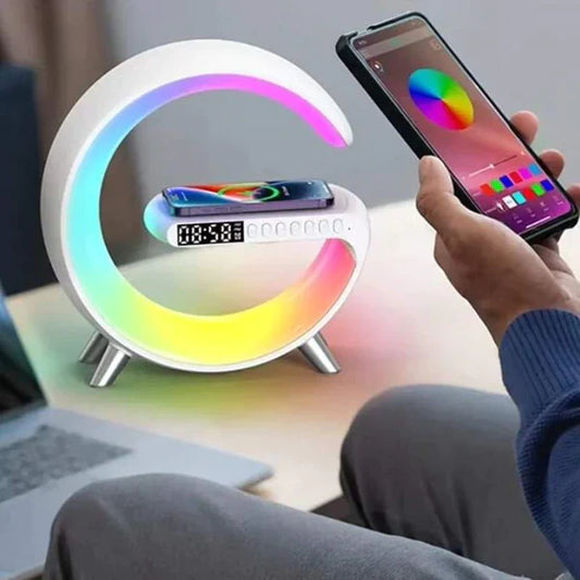 3in 1 Rainbow Light/Wireless Charger Speaker