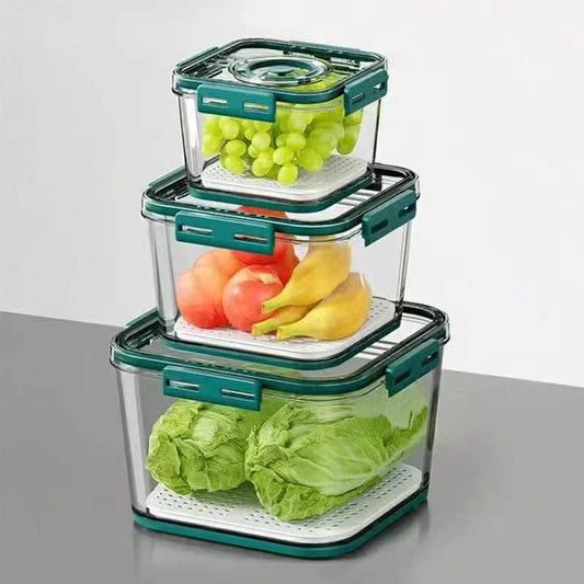 3pc fridge organizer containers