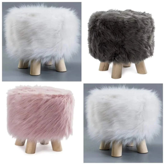 Faux Fur Stools