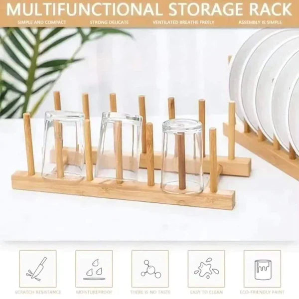 Bamboo lid/Plate Rack