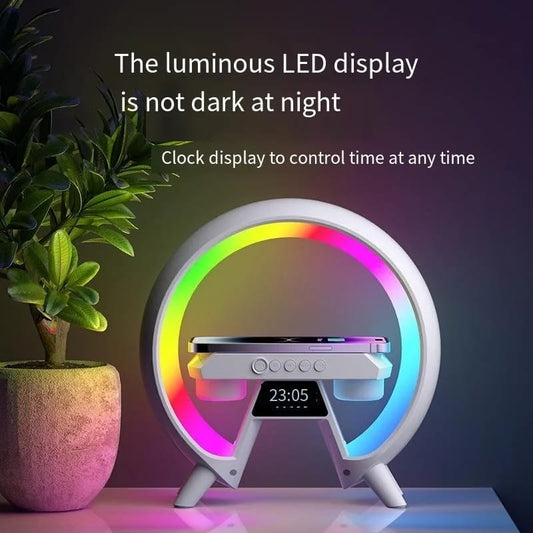 Wireless Bluetooth Speaker with Clock and Alarm Clock