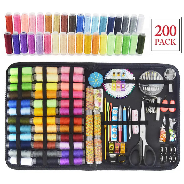 200 Pack Sewing kit + Storage Box