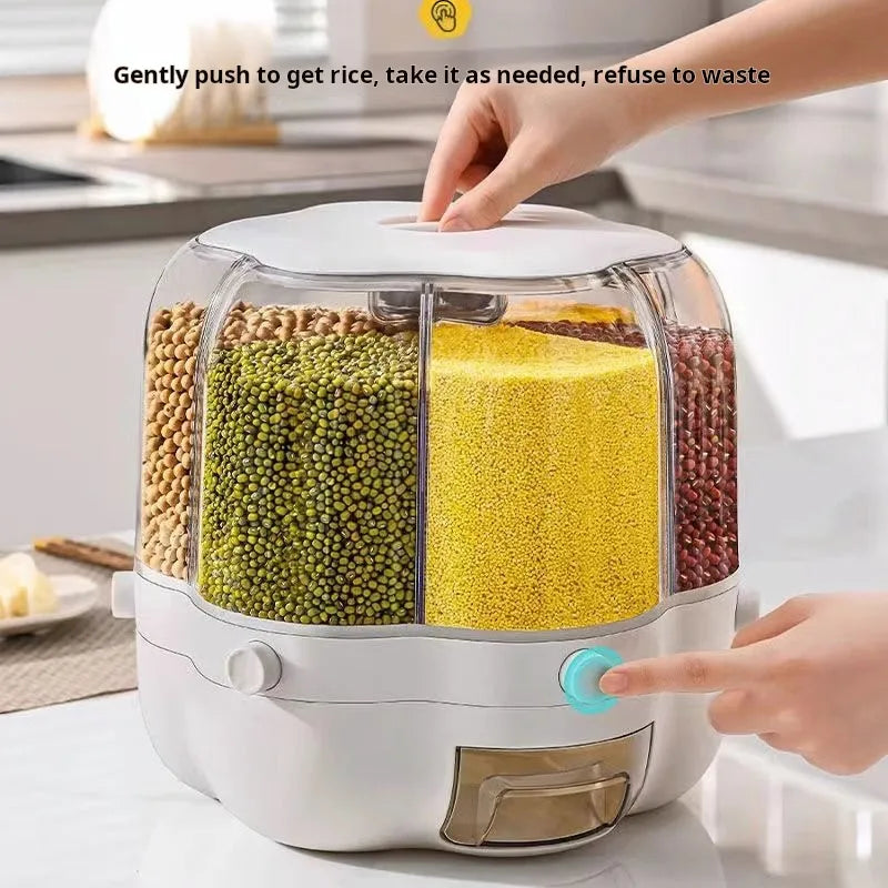 12kgs rotating cereal storage box rotating