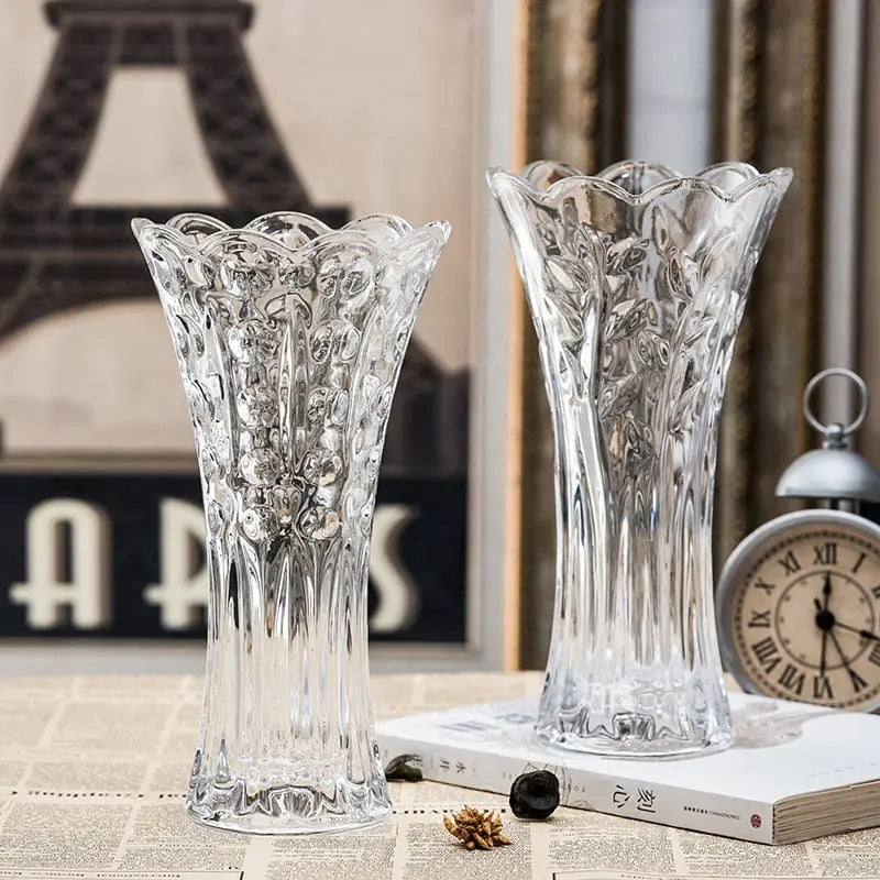 Clear Glass Flower Vase