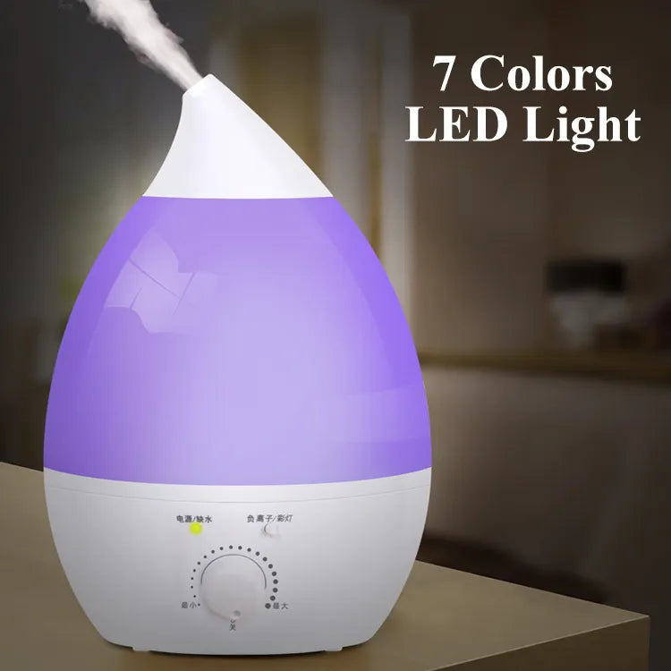 Essential Oil Diffuser, Ultrasonic Humidifier 2.6l Ultrasonic Aroma Air Humidifier