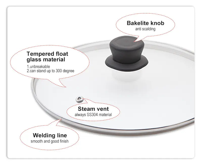 Replacement Glass lid/Pot Cover