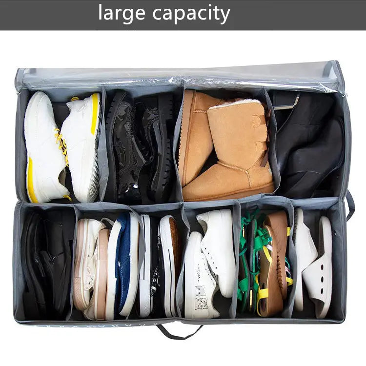 Foldable Underbed shoe organizer bag