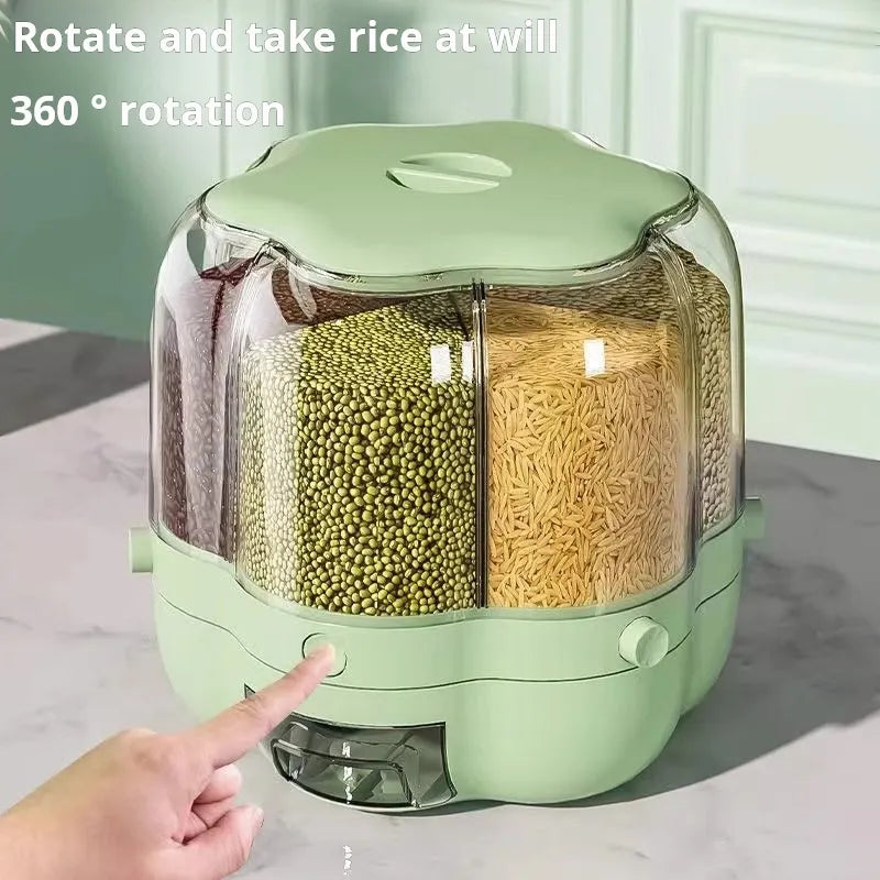 12kgs rotating cereal storage box rotating