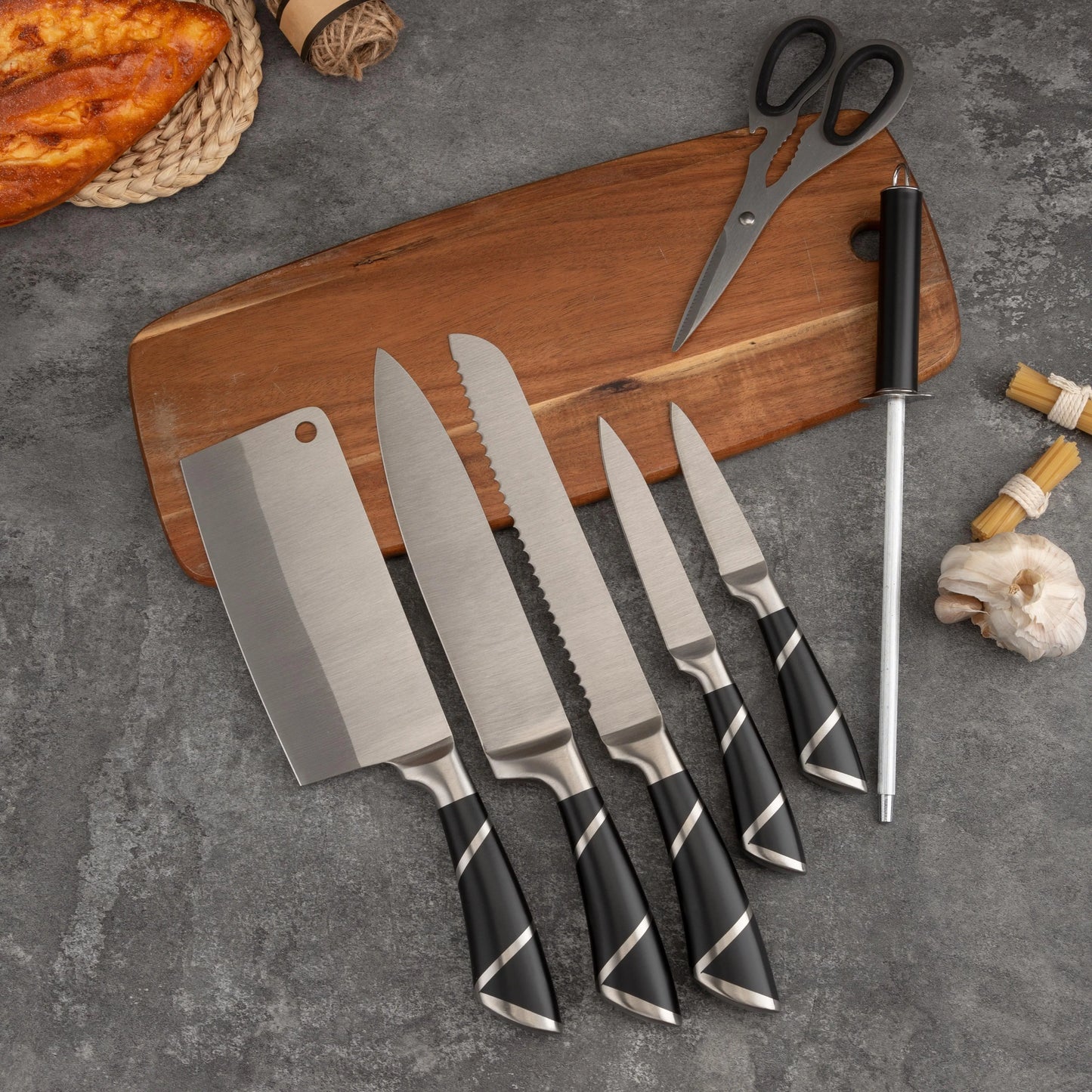 9 pcs Kitchen knives set