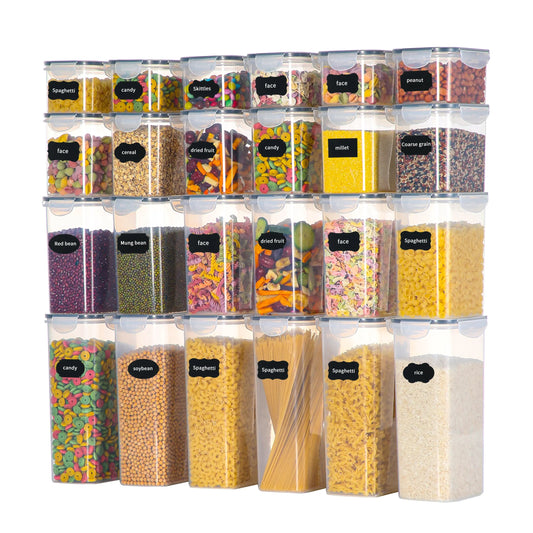 Airtight Food Storage Container Set - 24 Piece, Kitchen & Pantry Organization