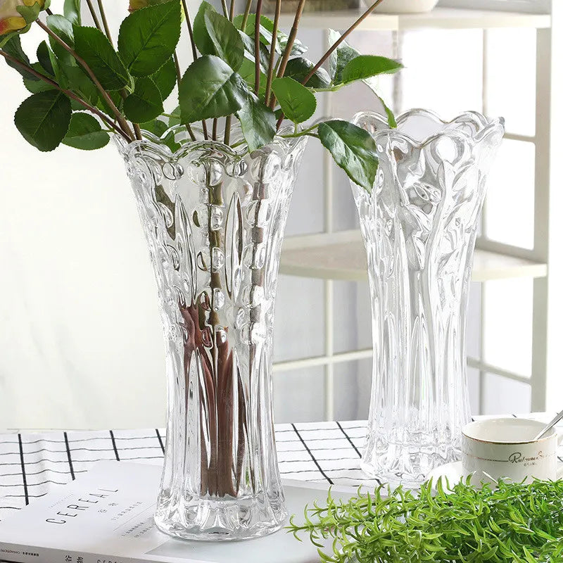 Clear Glass Flower Vase