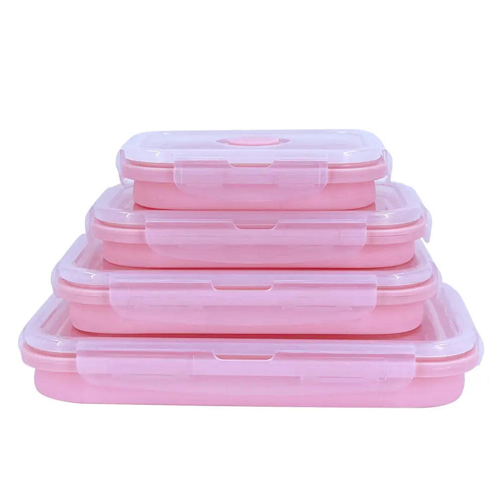 4 pcs Collapsible food storage container