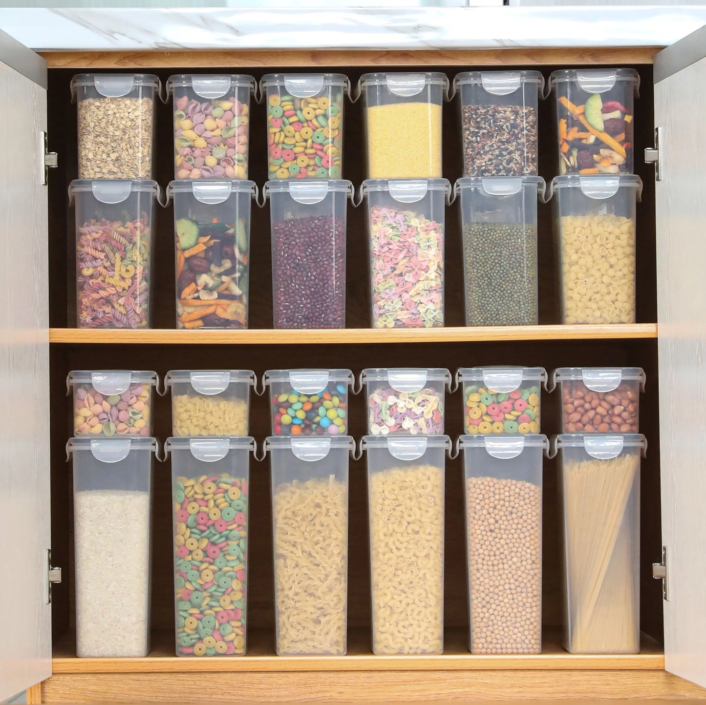 Airtight Food Storage Container Set - 24 Piece, Kitchen & Pantry Organization