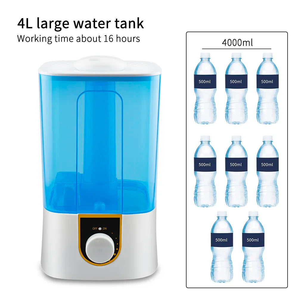 4L Cool mist maker ultrasonic humidifier