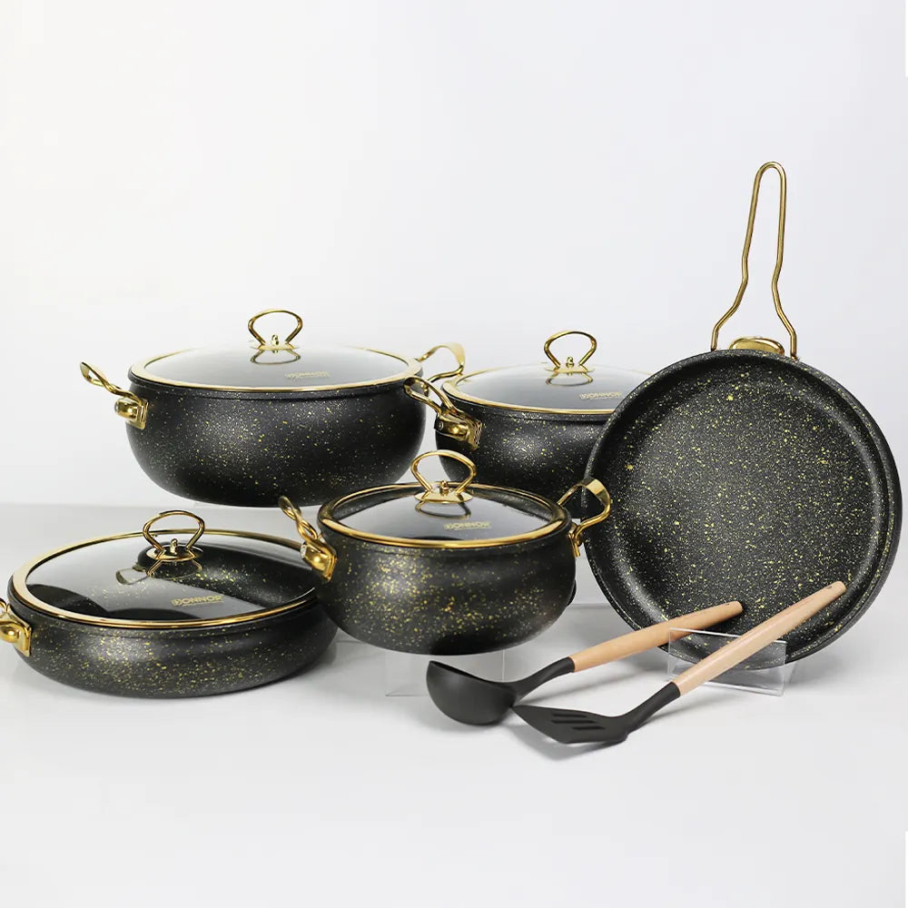 Elegant 11pcs Donnor Granite Serving Cooking Pots