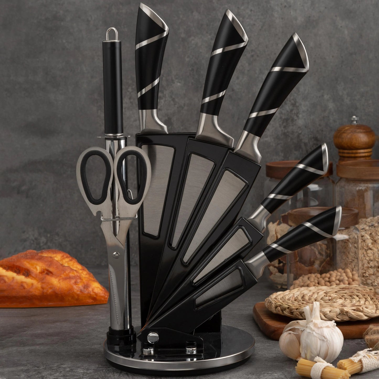 9 pcs Kitchen knives set