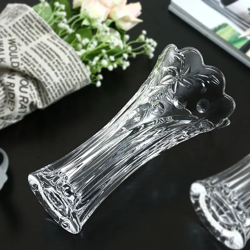 Clear Glass Flower Vase