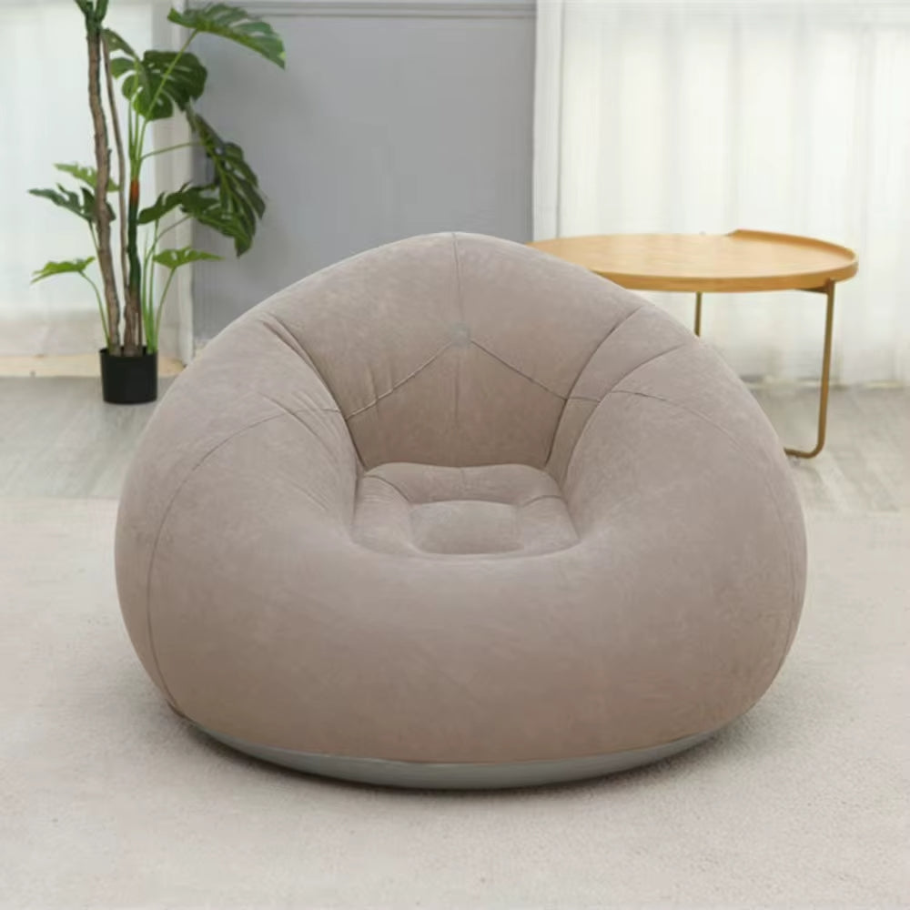 Bean bag chair with a manual pump