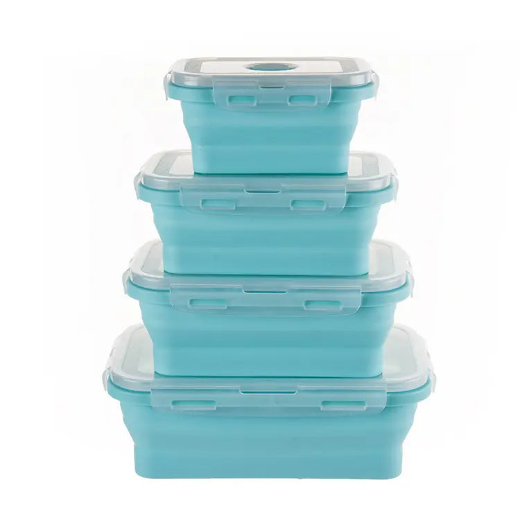 4 pcs Collapsible food storage container