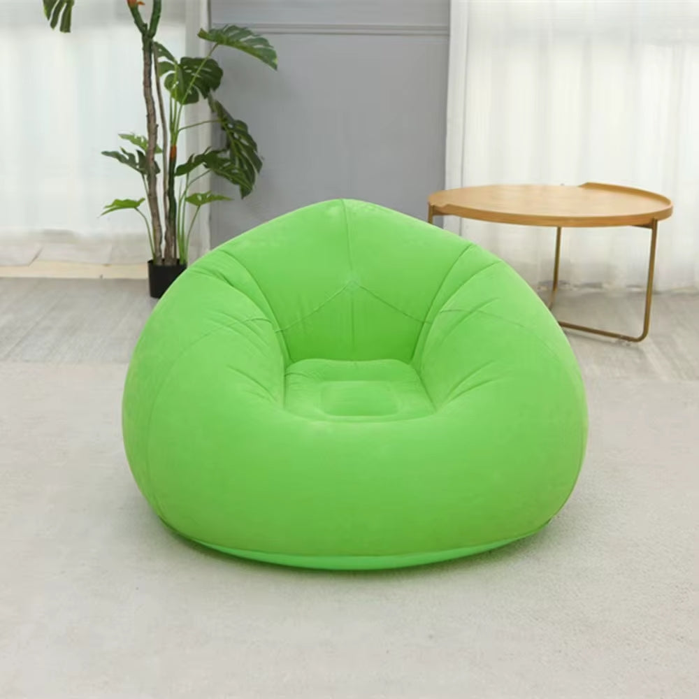 Bean bag chair with a manual pump