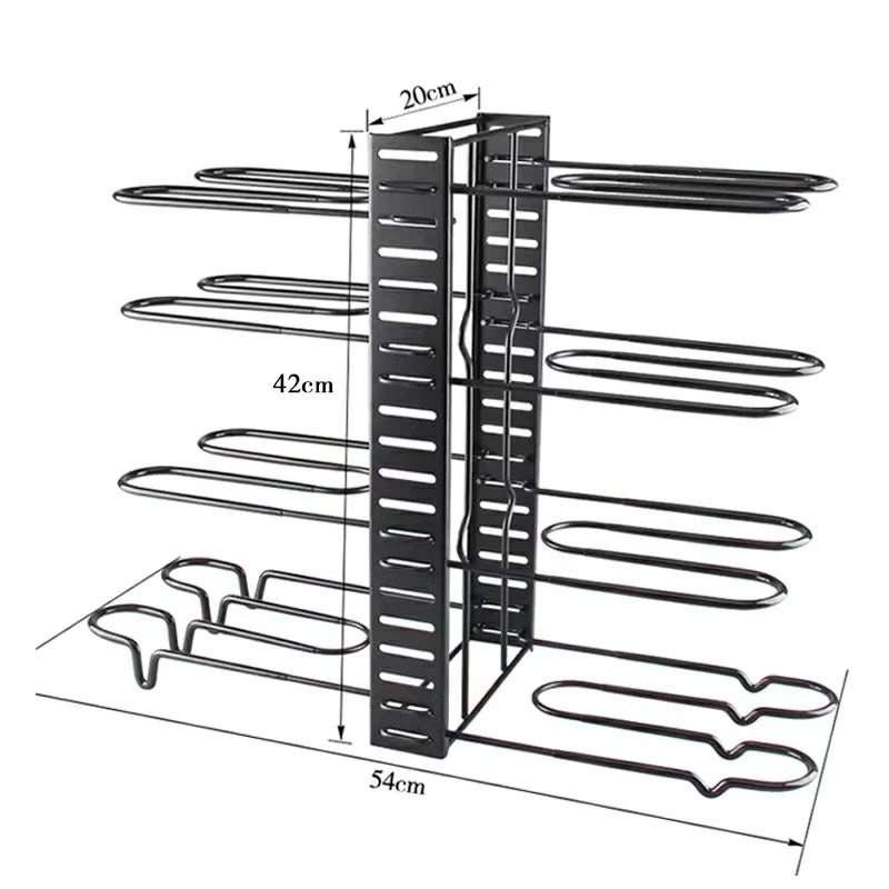 5 Tier Kitchen Pot/Lid Rack