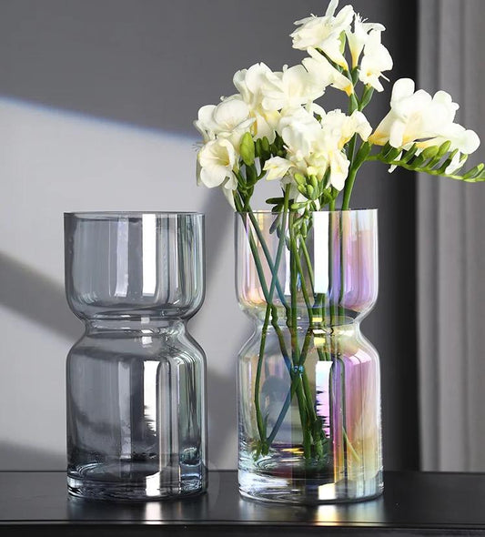 Modern creative dark glass vase