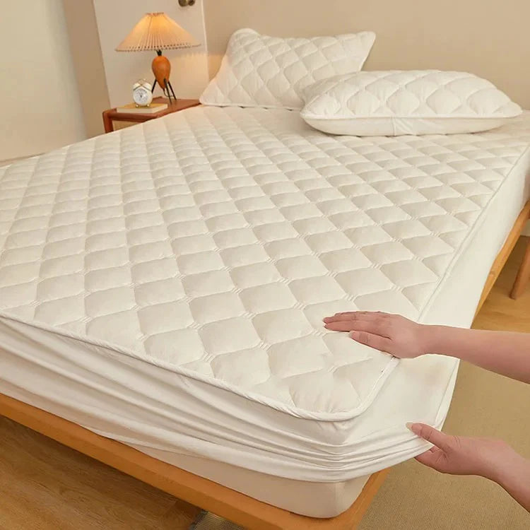 Quilted Fitted Mattress Pad Waterproof Mattress Protector