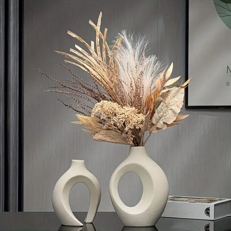 2 in 1  Nordic doughnut Flower Vase