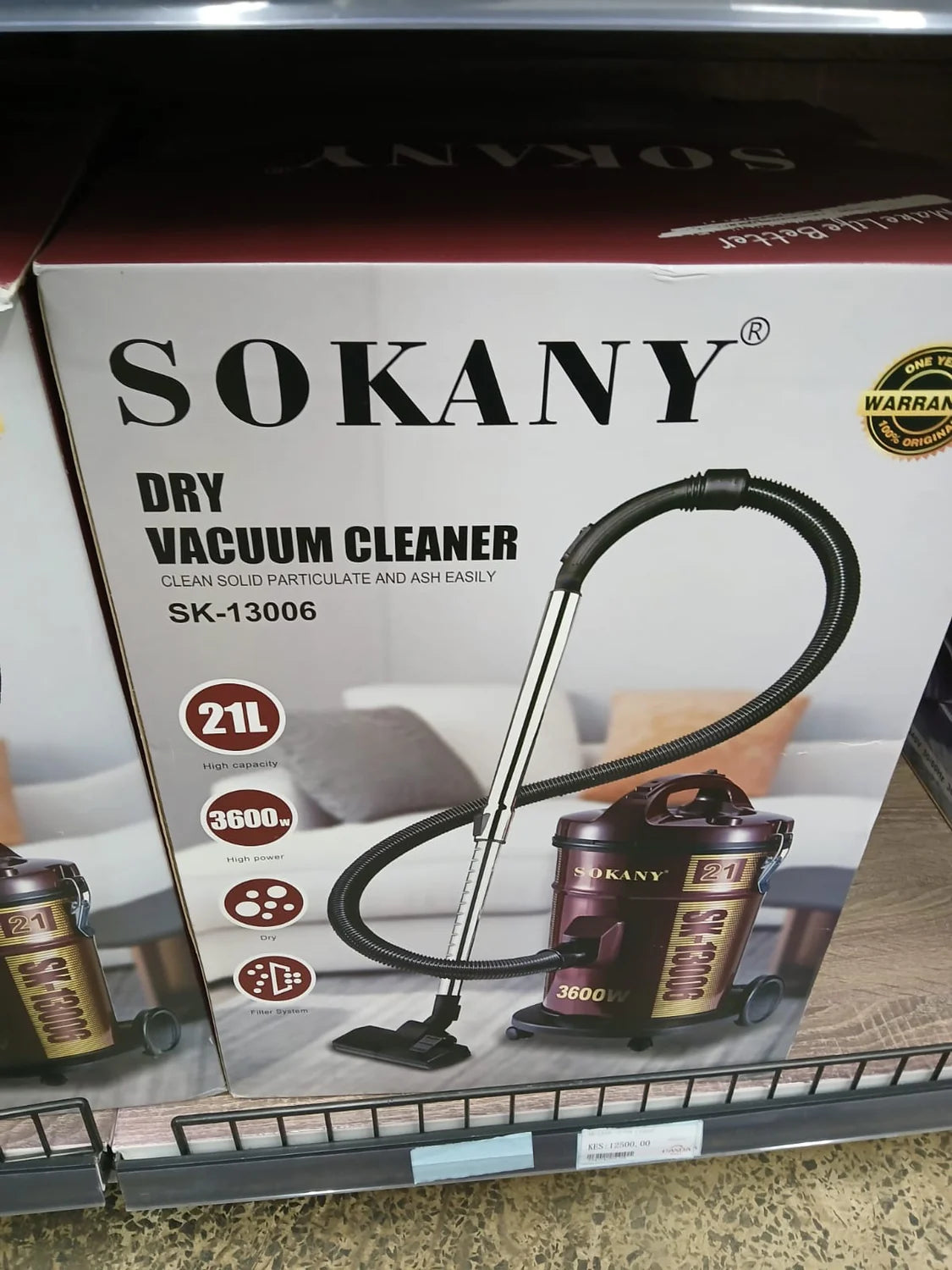 Sokany 21L Cyclone Dry Electric Vacuum Cleaner with Blower