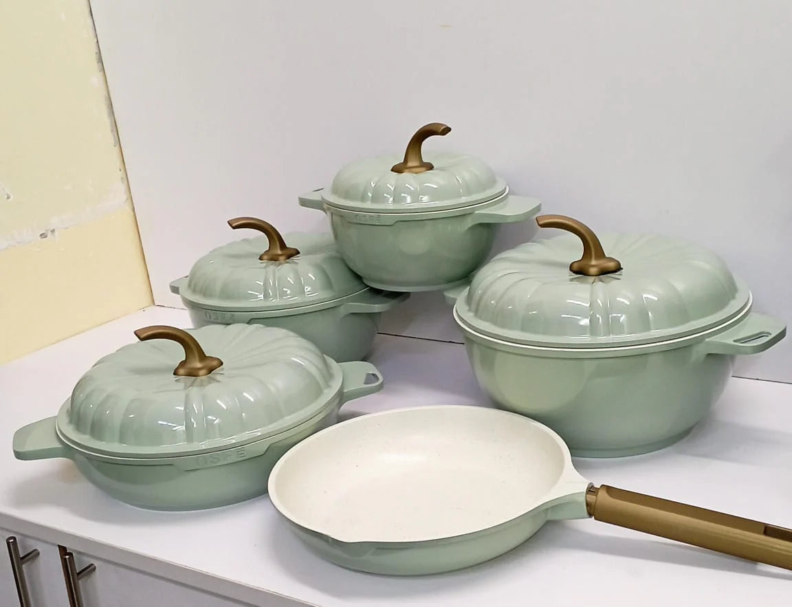 9PCS USFE PUMPKIN Granite cookware set