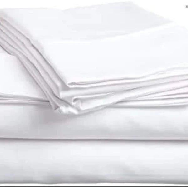 7*7ft White plain cotton bedsheets