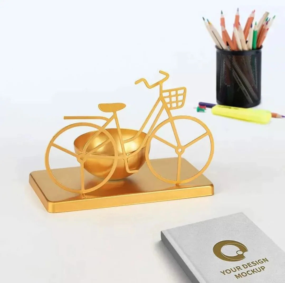 Nordic style creative golden bicycle decoration