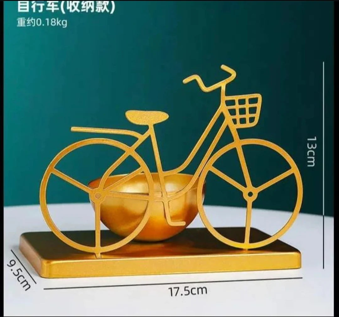 Nordic style creative golden bicycle decoration