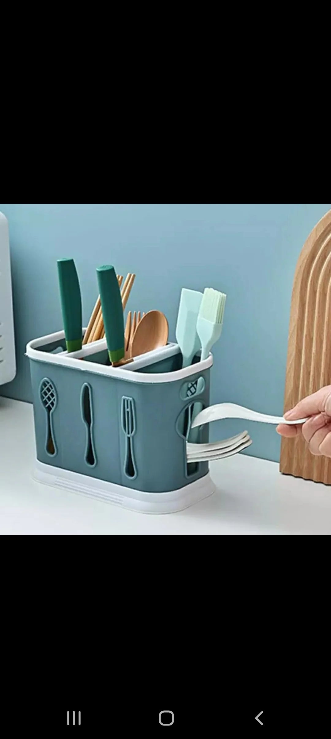 Ventilation space cutlery /spoons/chopsticks storage case