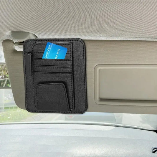 Car sun visor organizer