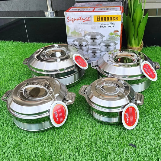 4 pcs Stainless Steel Insulated pots