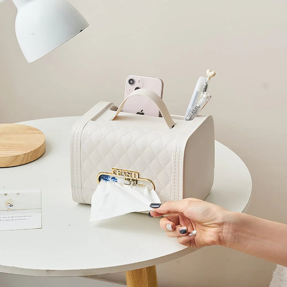 Chan 3 Slot Serviette Holder Tissue Box