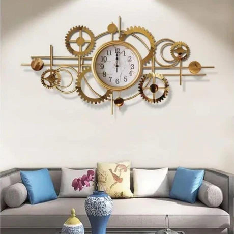 Modern Creative Gear Wheel Design Home Decor with clock