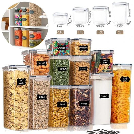 Airtight plastic containers