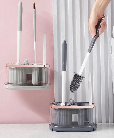 5 in 1 cleaning Toilet Brushes and Drying Holder