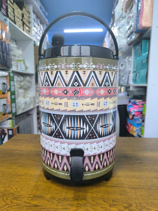Tea Urn Tribal Print